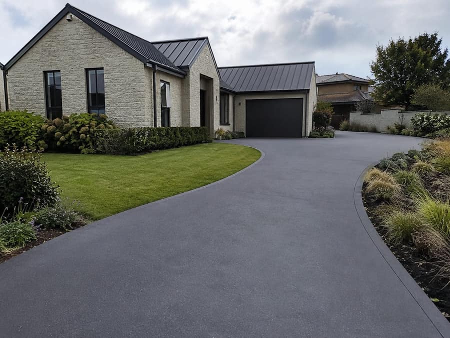 Colored concrete driveway Pittsburgh