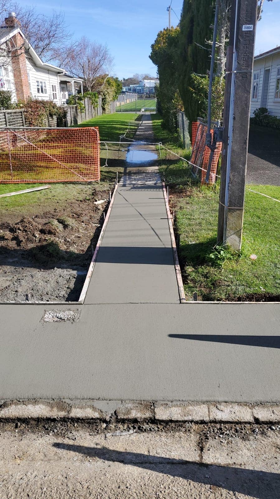 Concrete path Pittsburgh PA garden edging