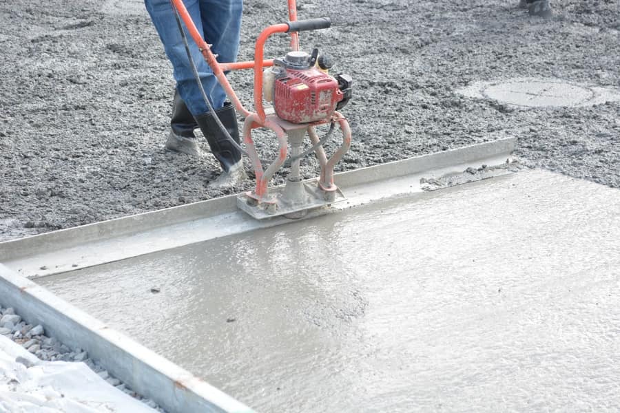 Concrete driveway installation process in Pittsburgh