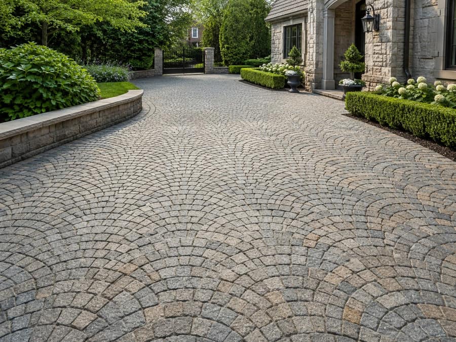 European fan paver design Pittsburgh